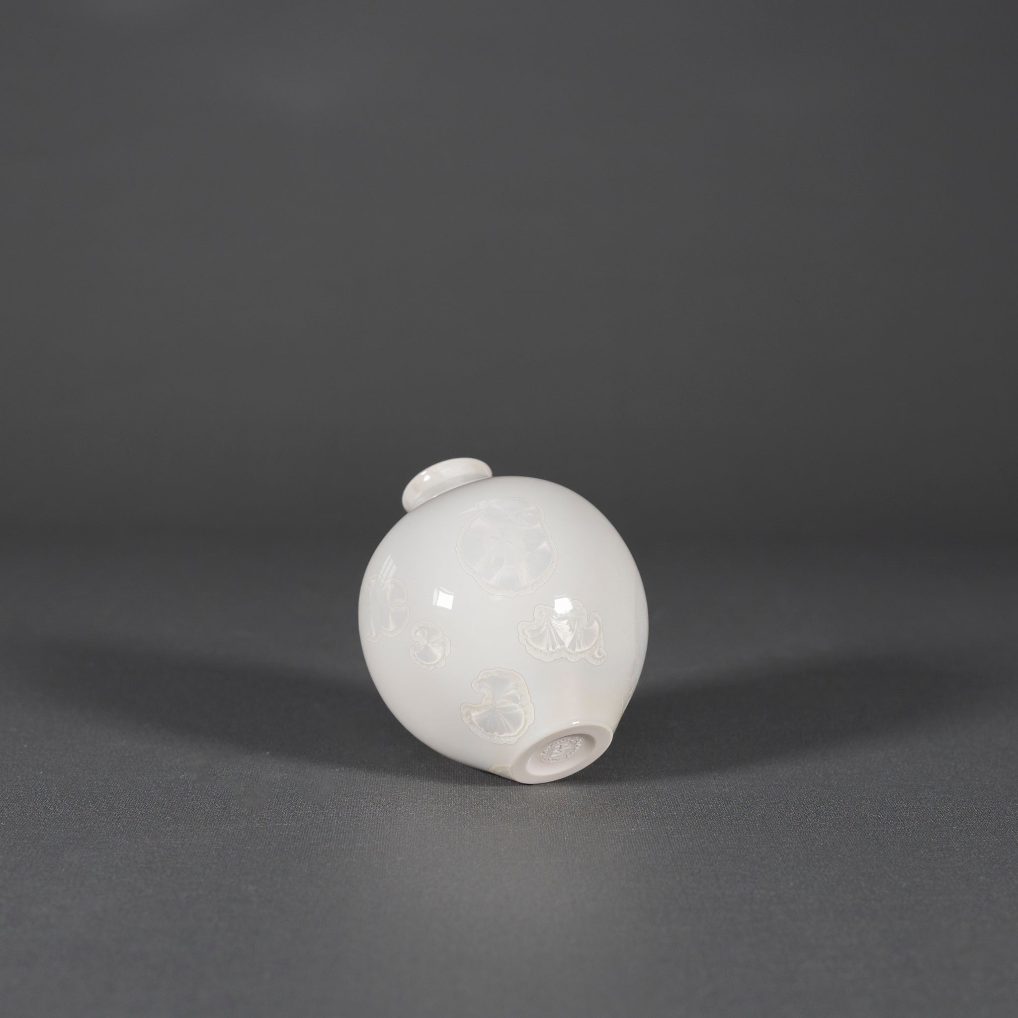 Miniature White Crystalline Vase