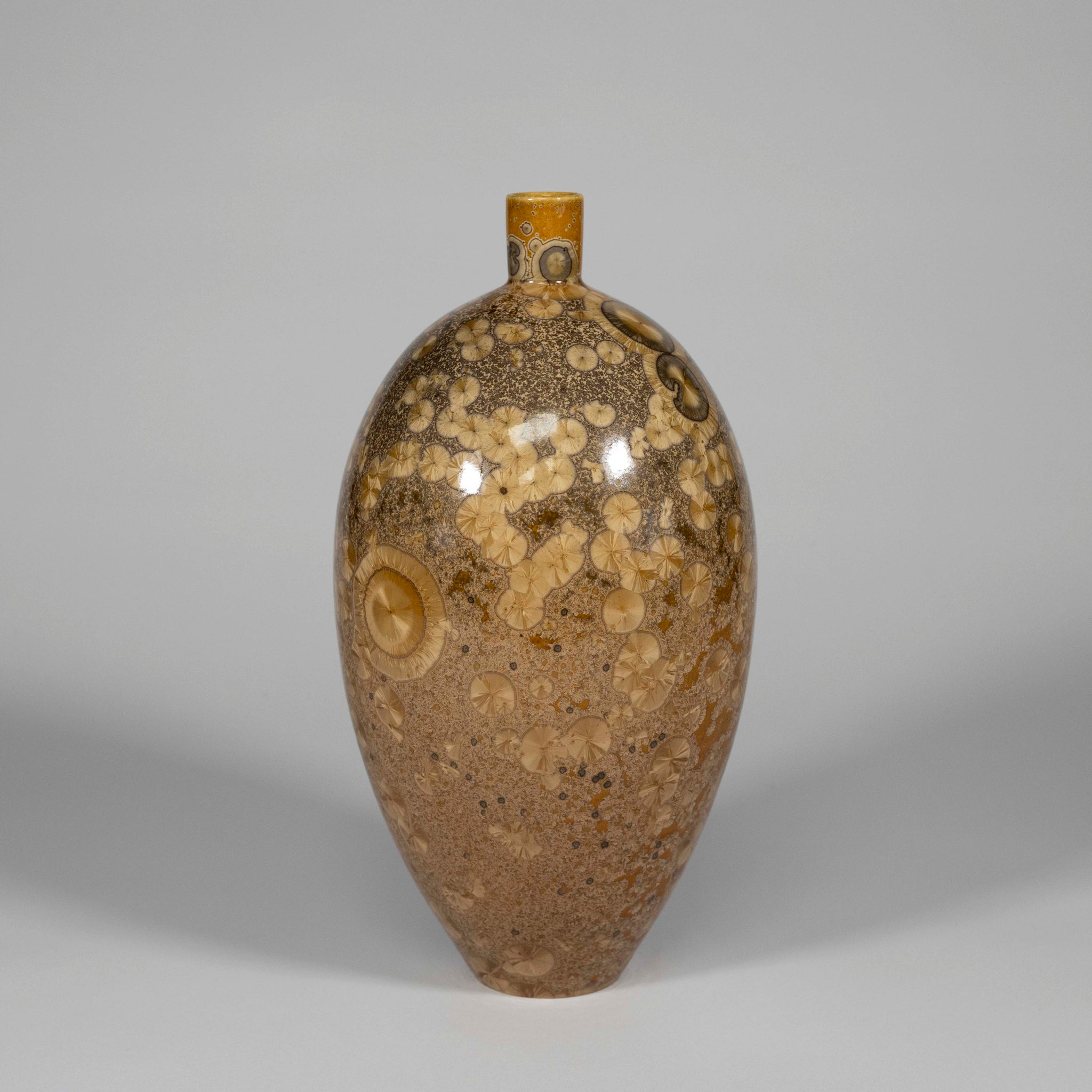 Bronze Crystalline Vase