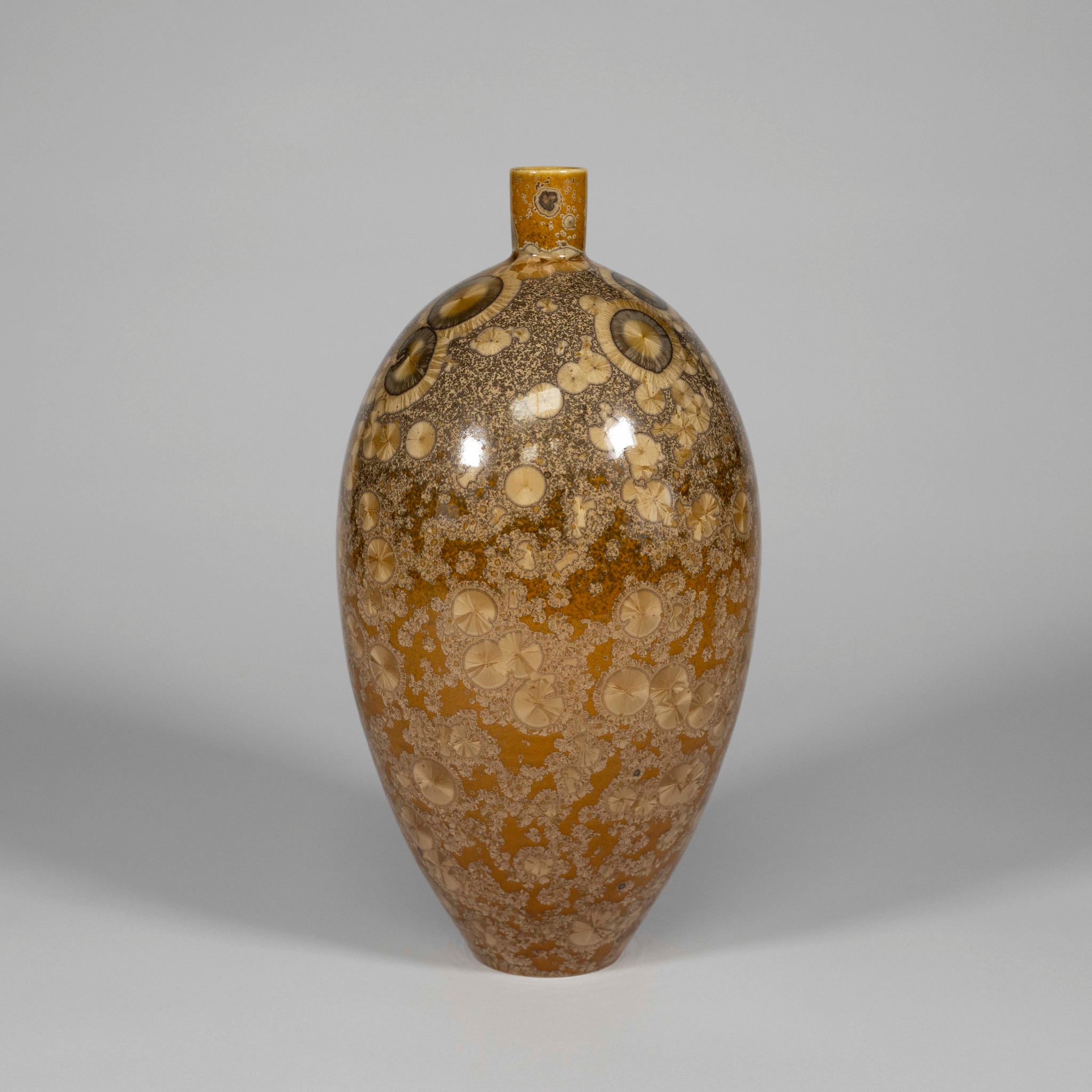 Bronze Crystalline Vase