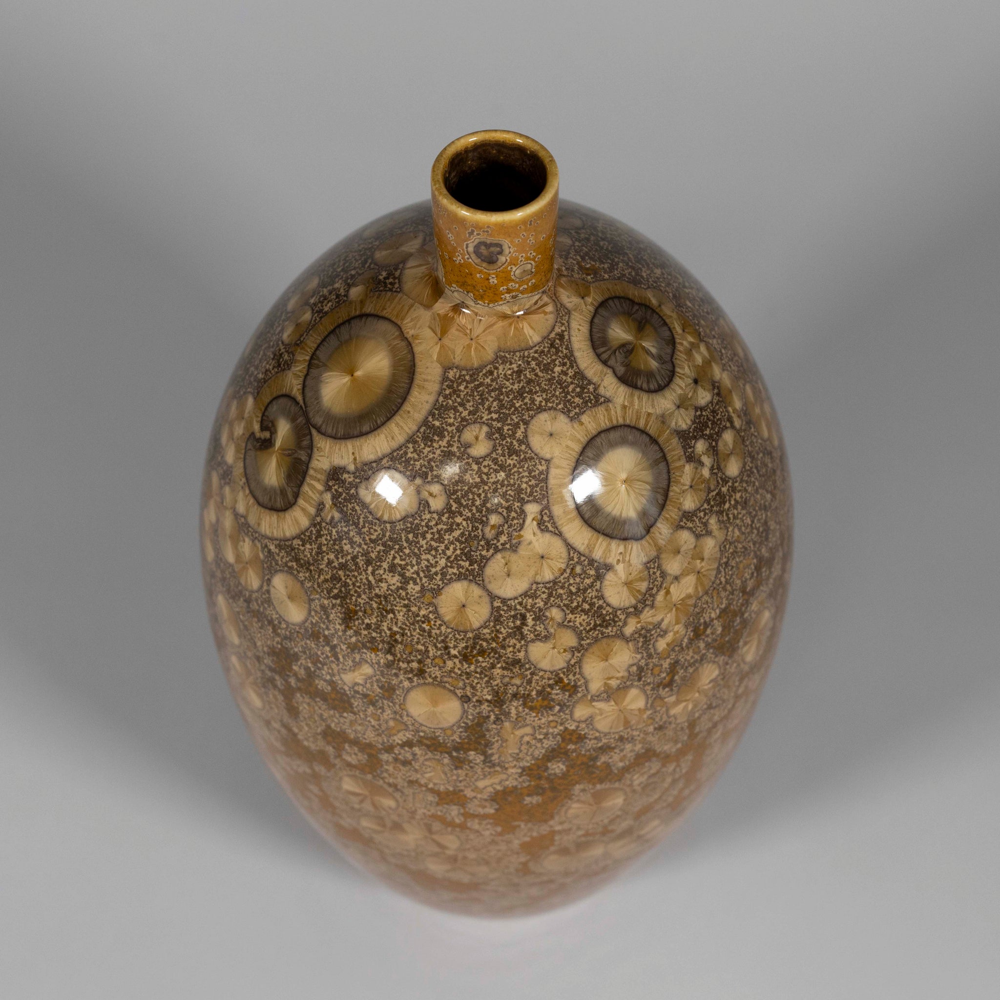 Bronze Crystalline Vase