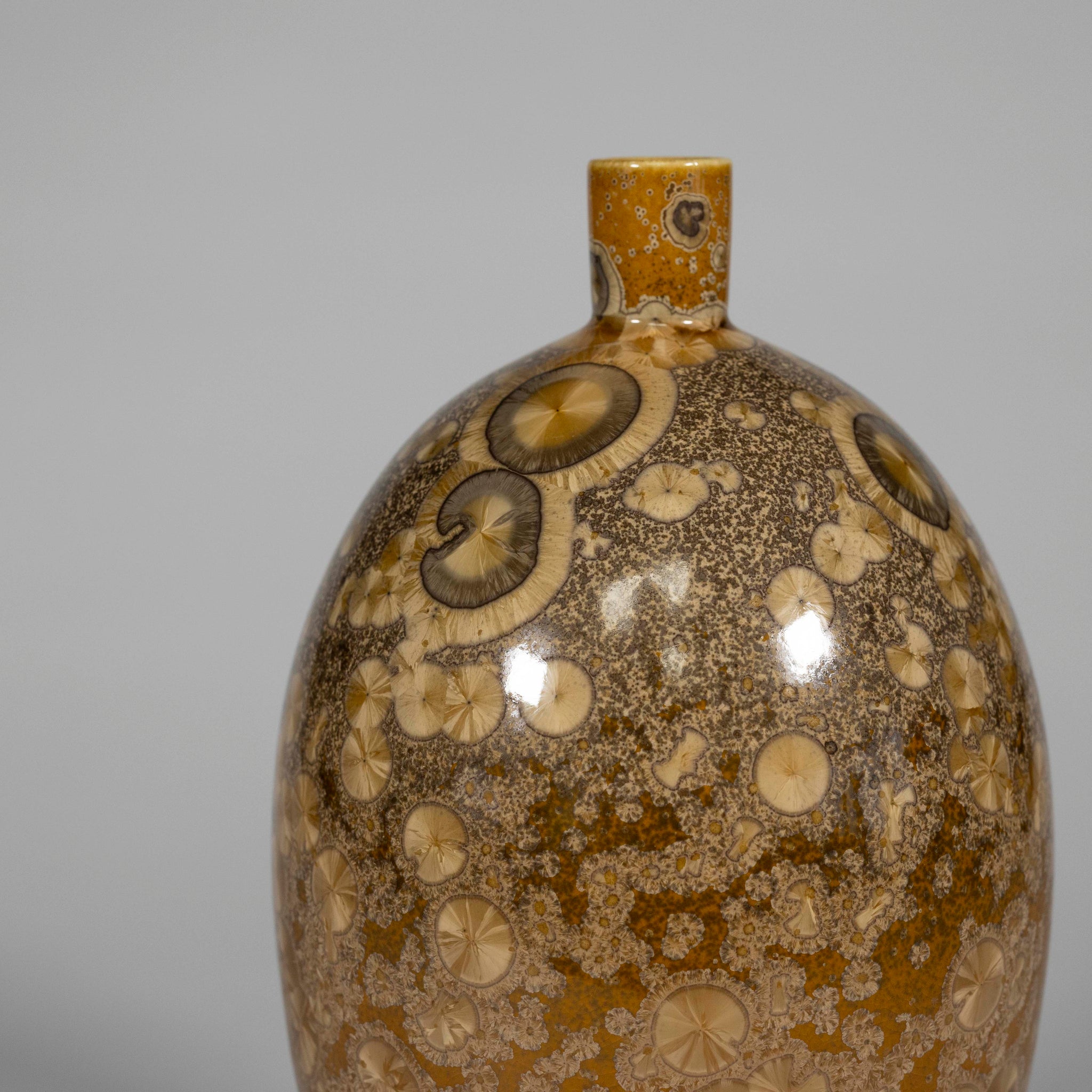 Bronze Crystalline Vase