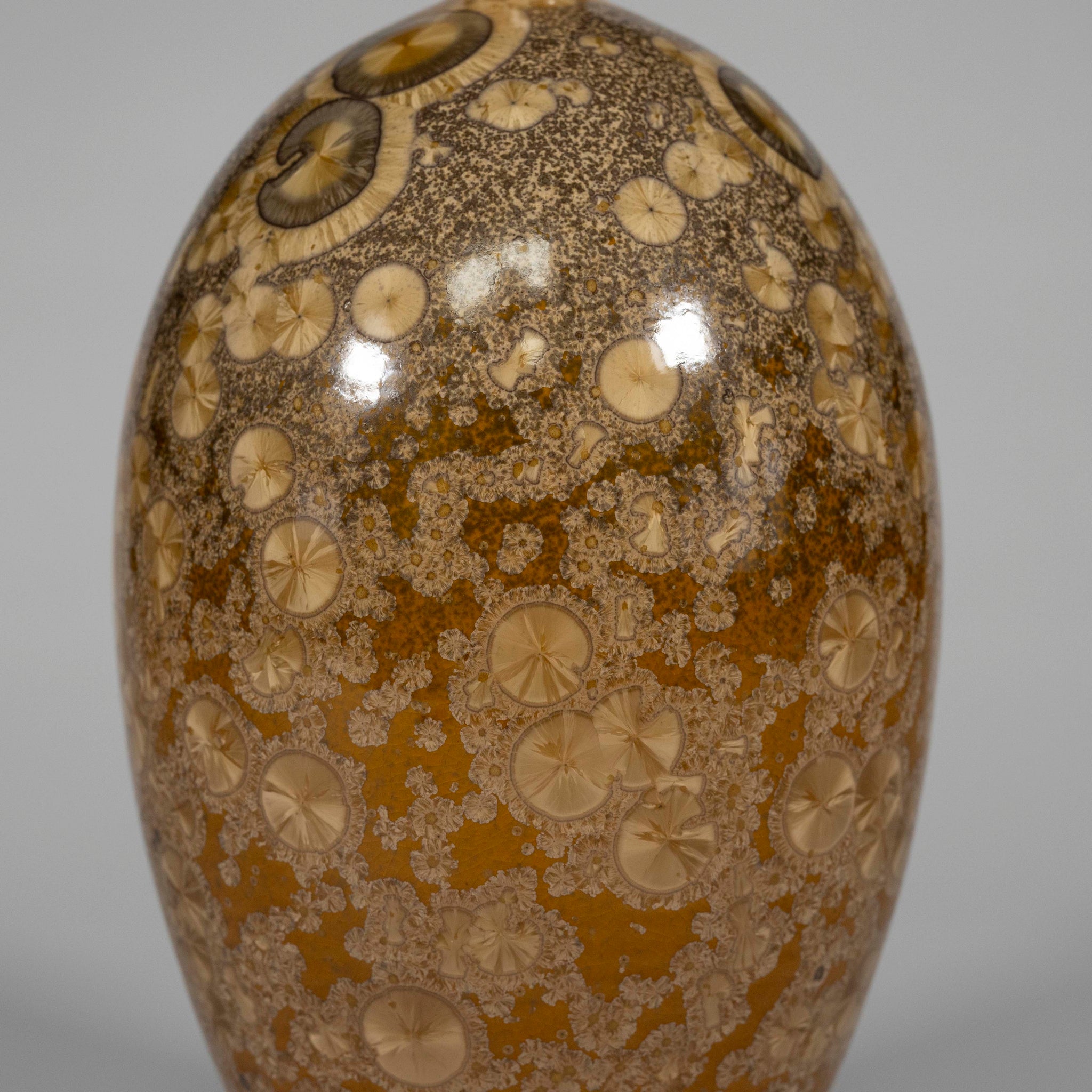 Bronze Crystalline Vase